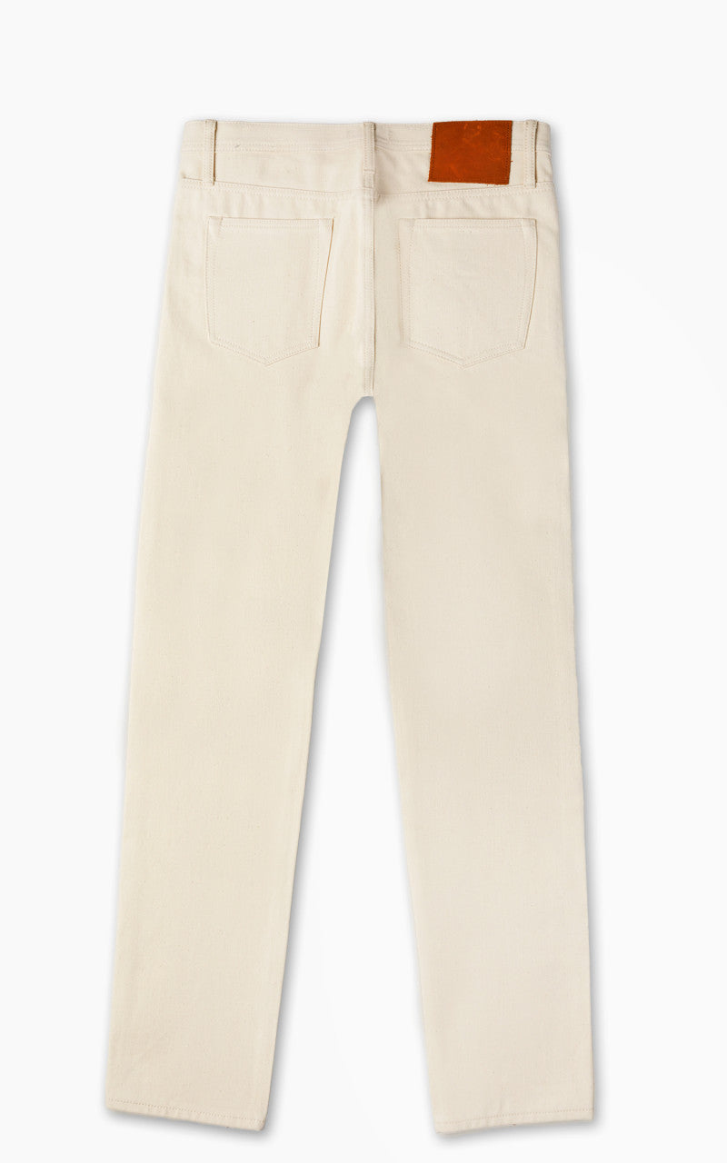 The Unbranded Brand UB297 Tapered Fit Selvedge Ecru 13.5oz