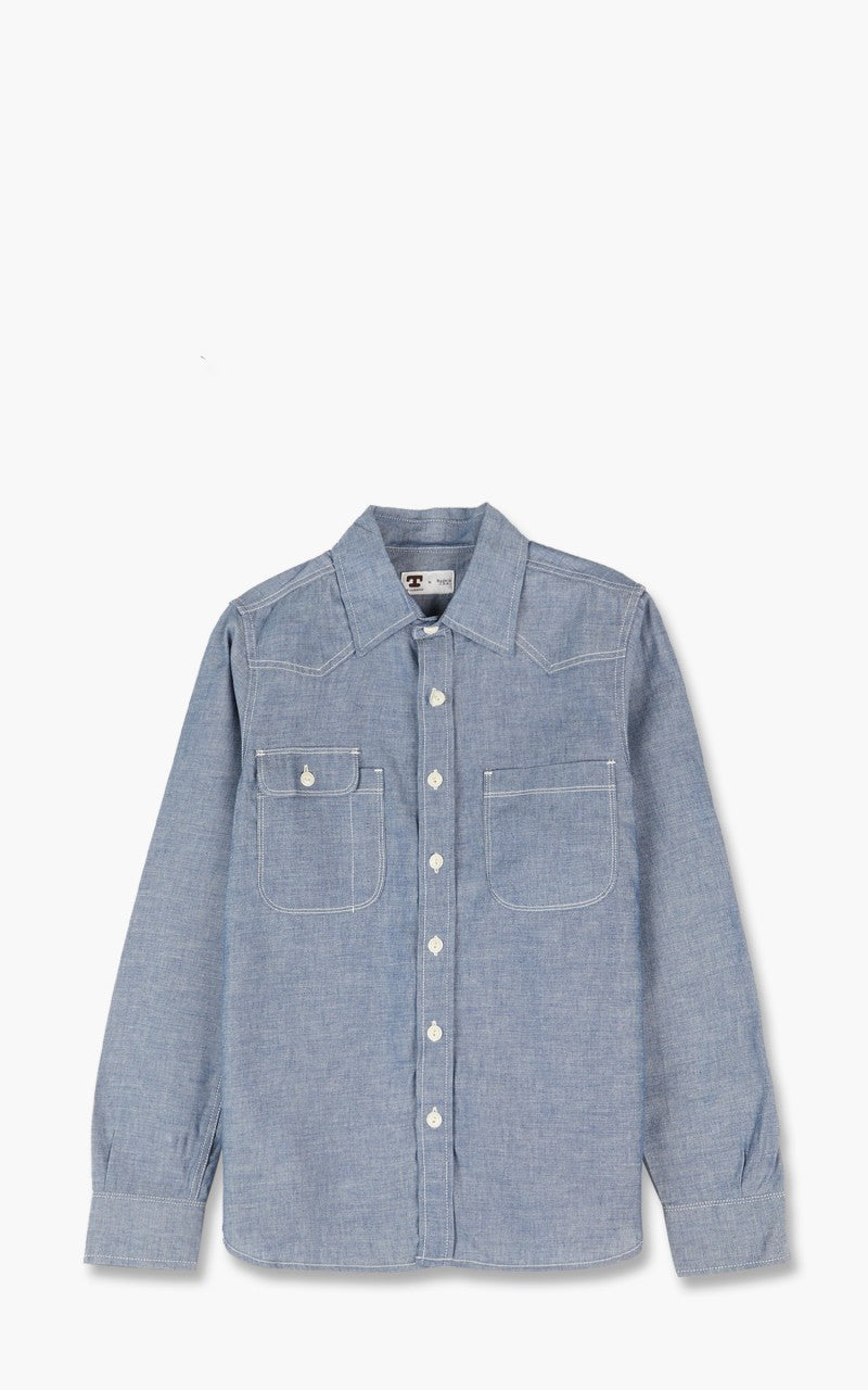 Tellason Topper Shirt Chambray Blue