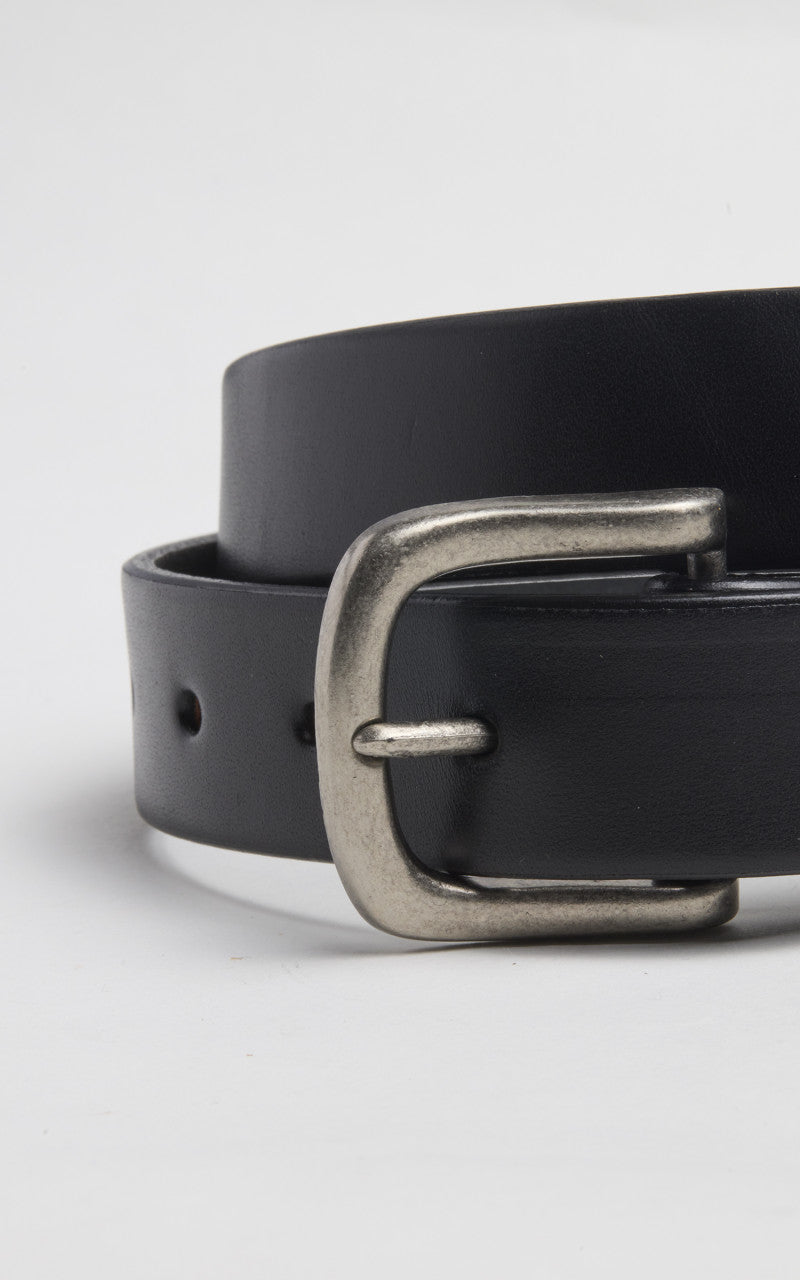 Tory Leather Bridle Leather Strap Belt Black