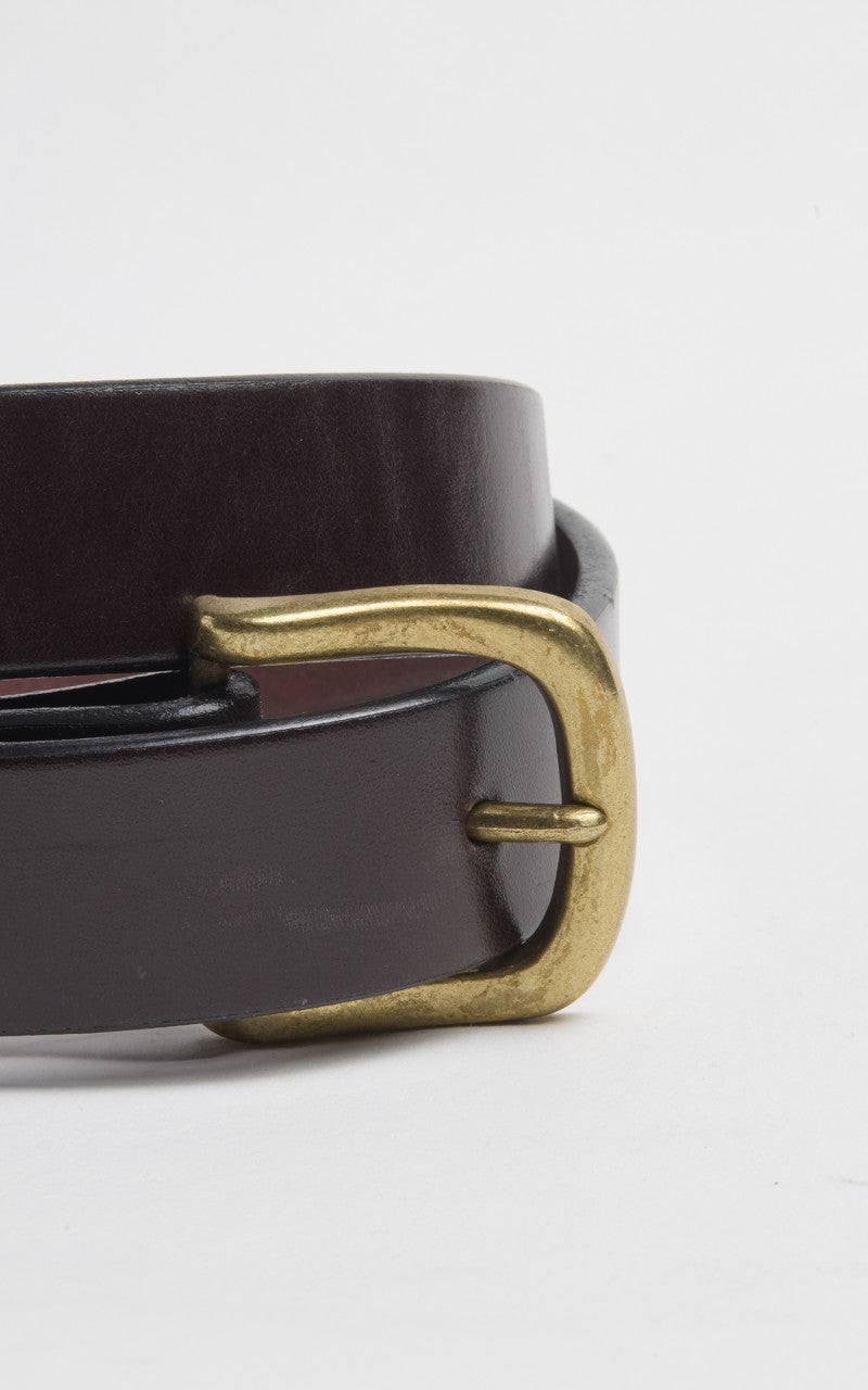 Tory Leather Bridle Leather Strap Belt Havana