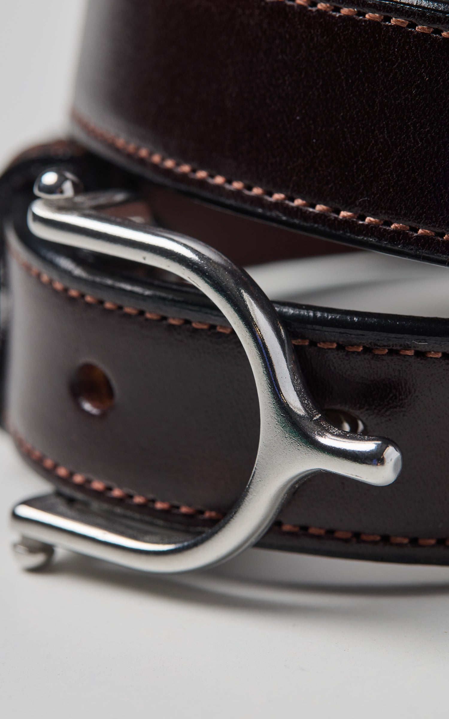 Tory Leather 1" Bridle Leather Spur Belt Havana