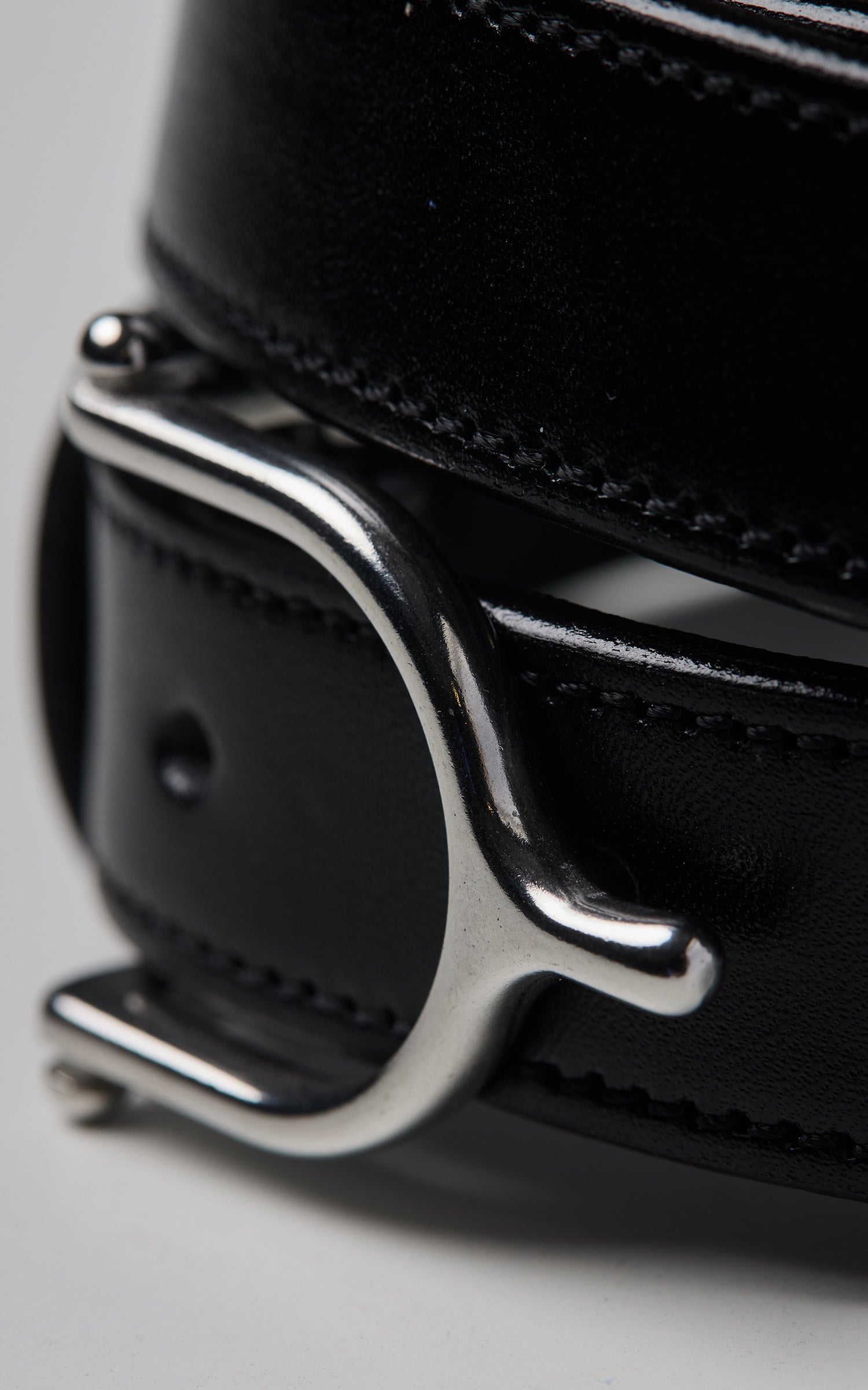 Tory Leather 1" Bridle Leather Spur Belt Black