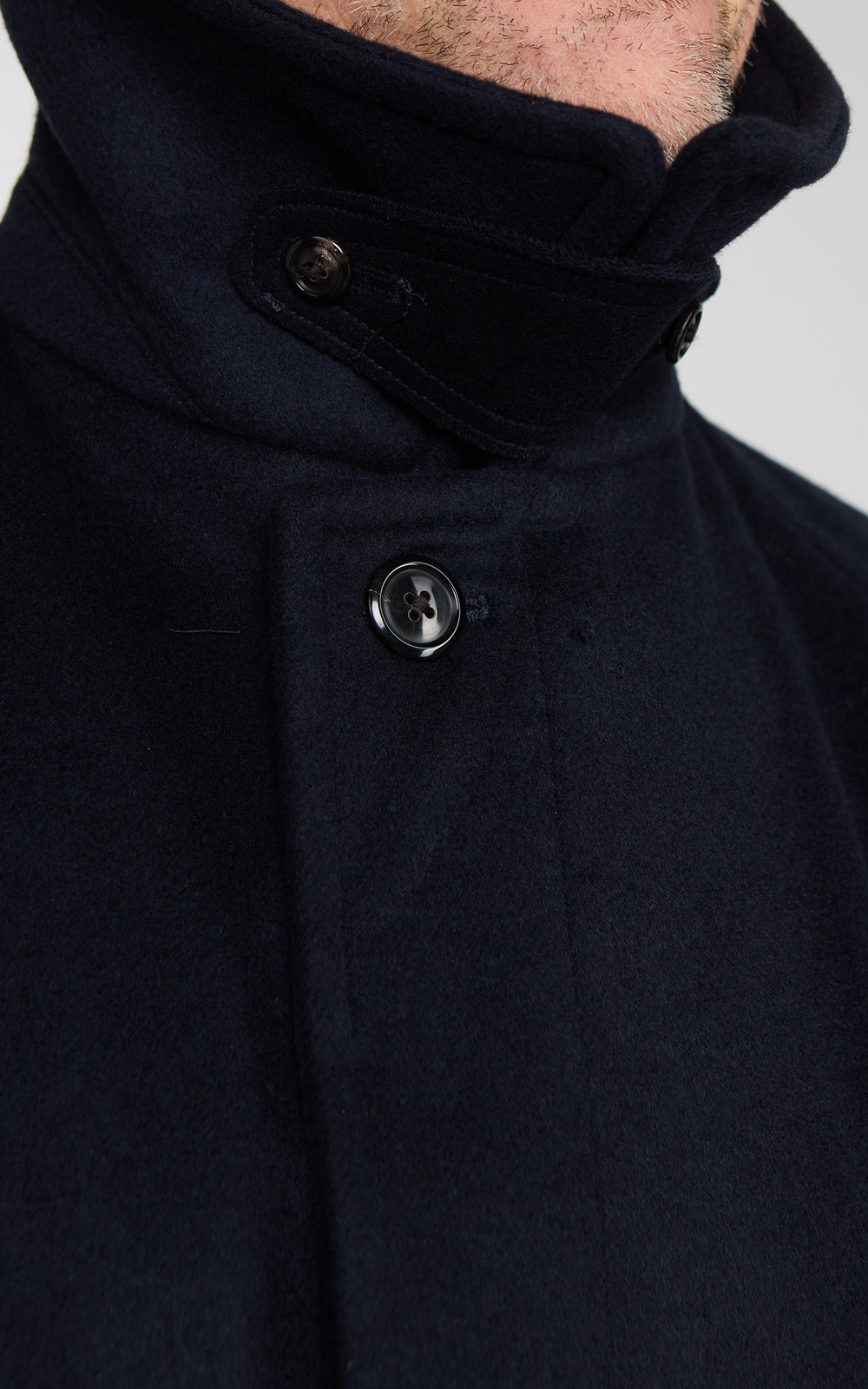 Kaptain Sunshine Traveller Coat Wool Top Navy
