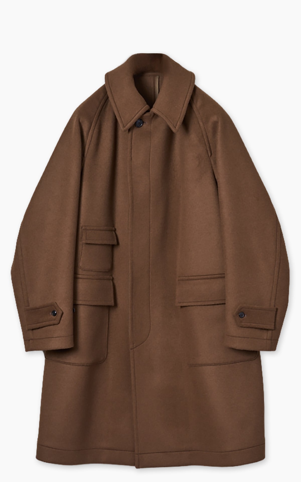 Kaptain Sunshine Traveller Coat Wool Coffee