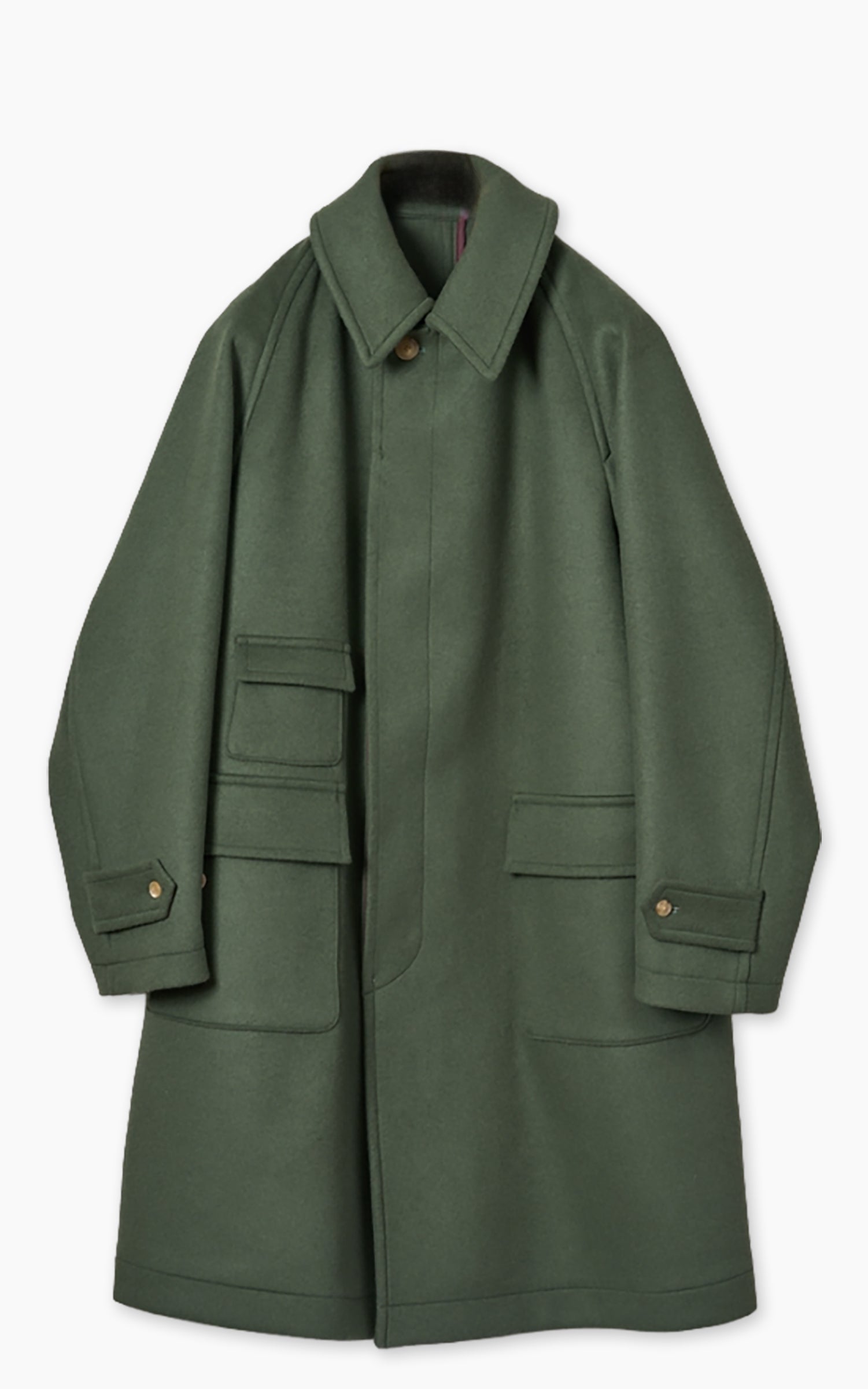 Kaptain Sunshine Traveller Coat Wool Top Navy