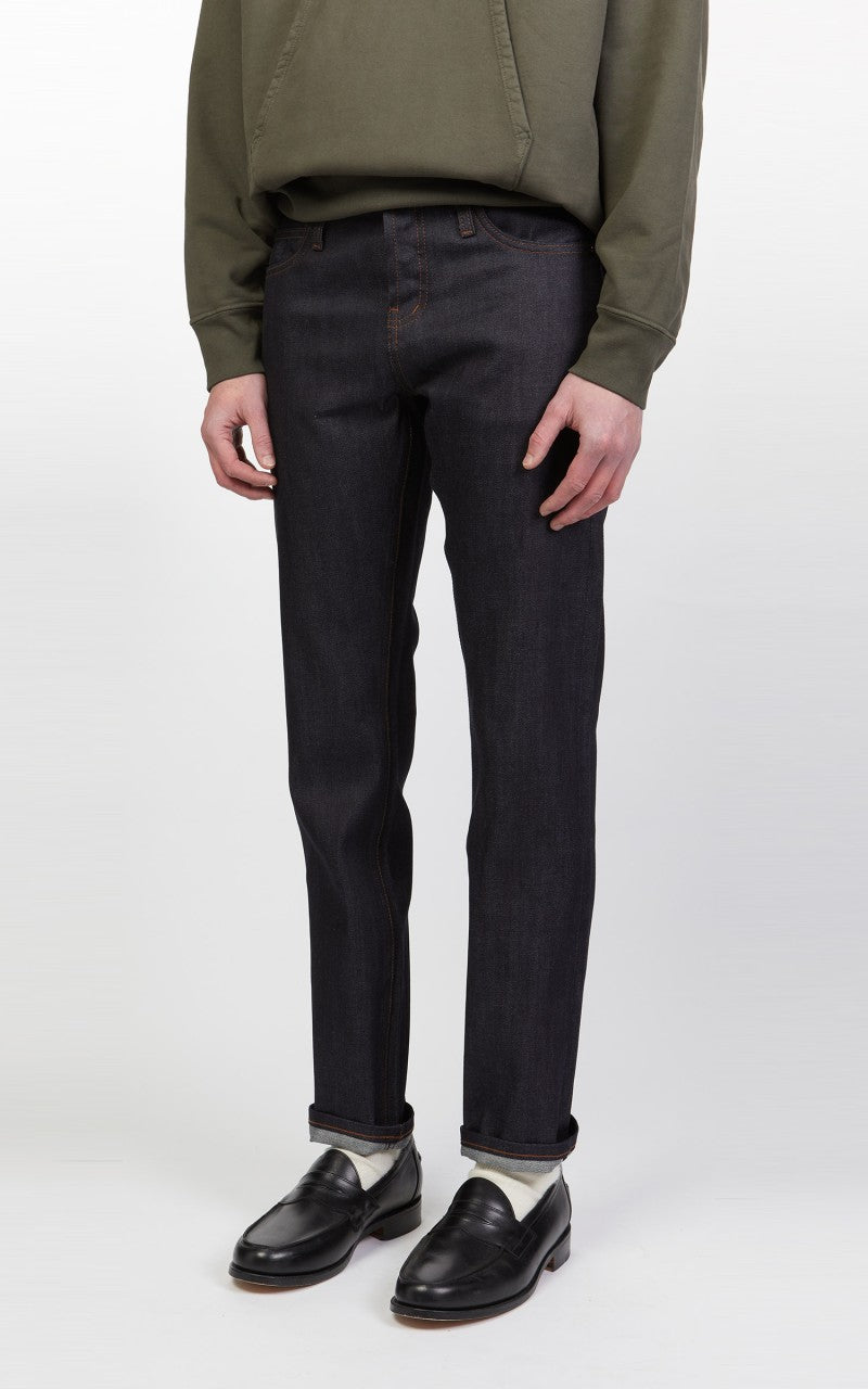 The Unbranded Brand UB122 Skinny Fit Stretch Selvedge Indigo 11oz