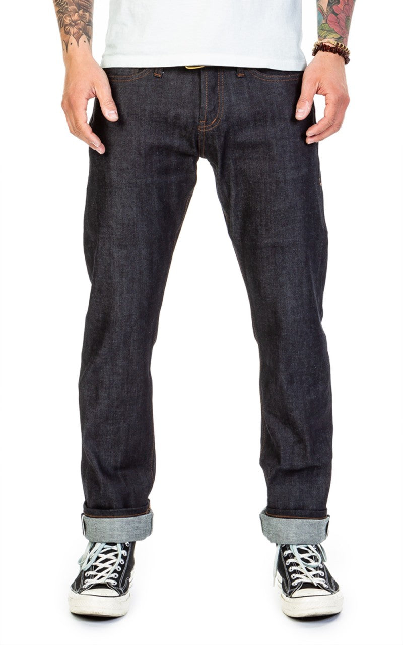 The Unbranded Brand UB222 Tapered Fit Stretch Selvedge Indigo 11oz