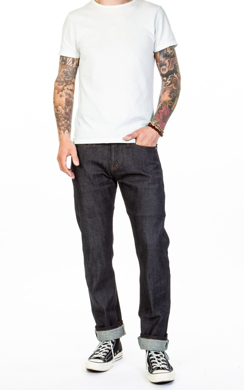 The Unbranded Brand UB222 Tapered Fit Stretch Selvedge Indigo 11oz
