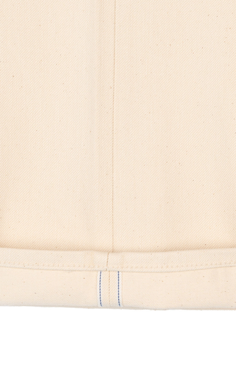 The Unbranded Brand UB397 Straight Fit Selvedge Ecru 13.5oz