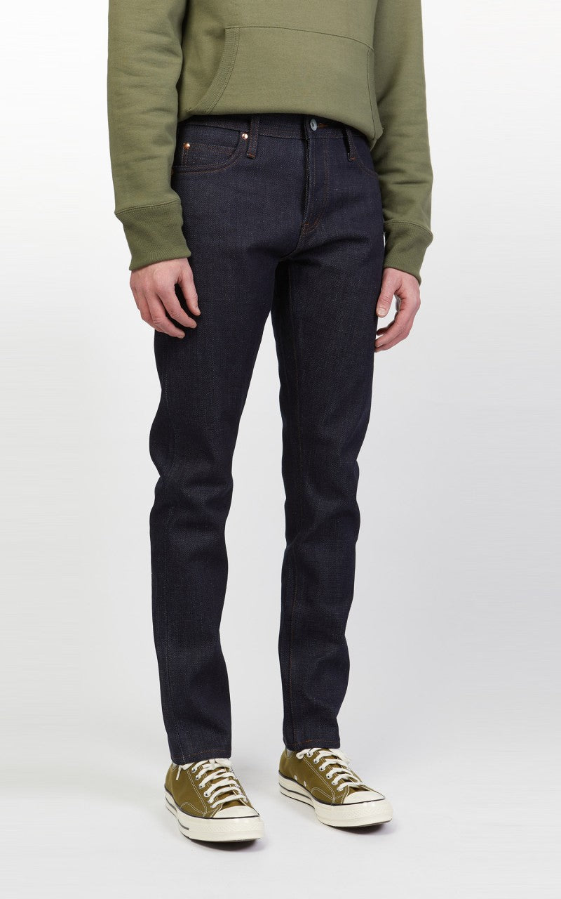 The Unbranded Brand UB421 Tight Fit Heavyweight Selvedge Indigo 21oz