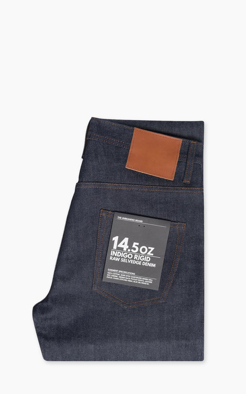 The Unbranded Brand UB601 Relaxed Fit Selvedge Indigo 14.5oz