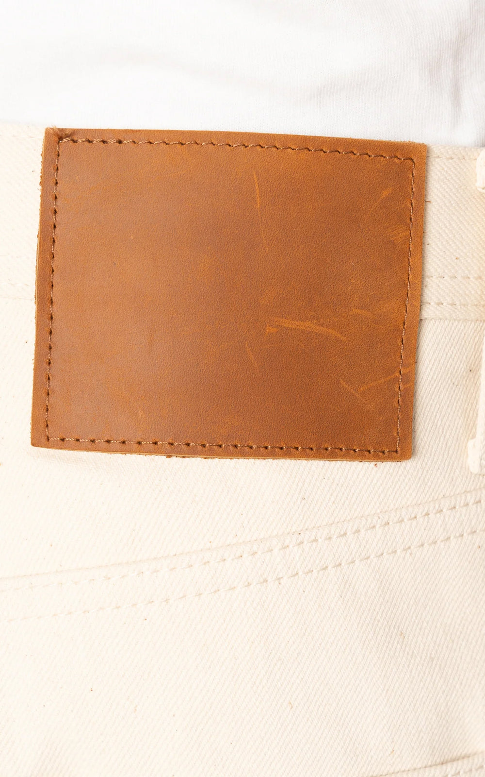 The Unbranded Brand UB697 Relaxed Tapered Fit Selvedge Ecru 13.5oz