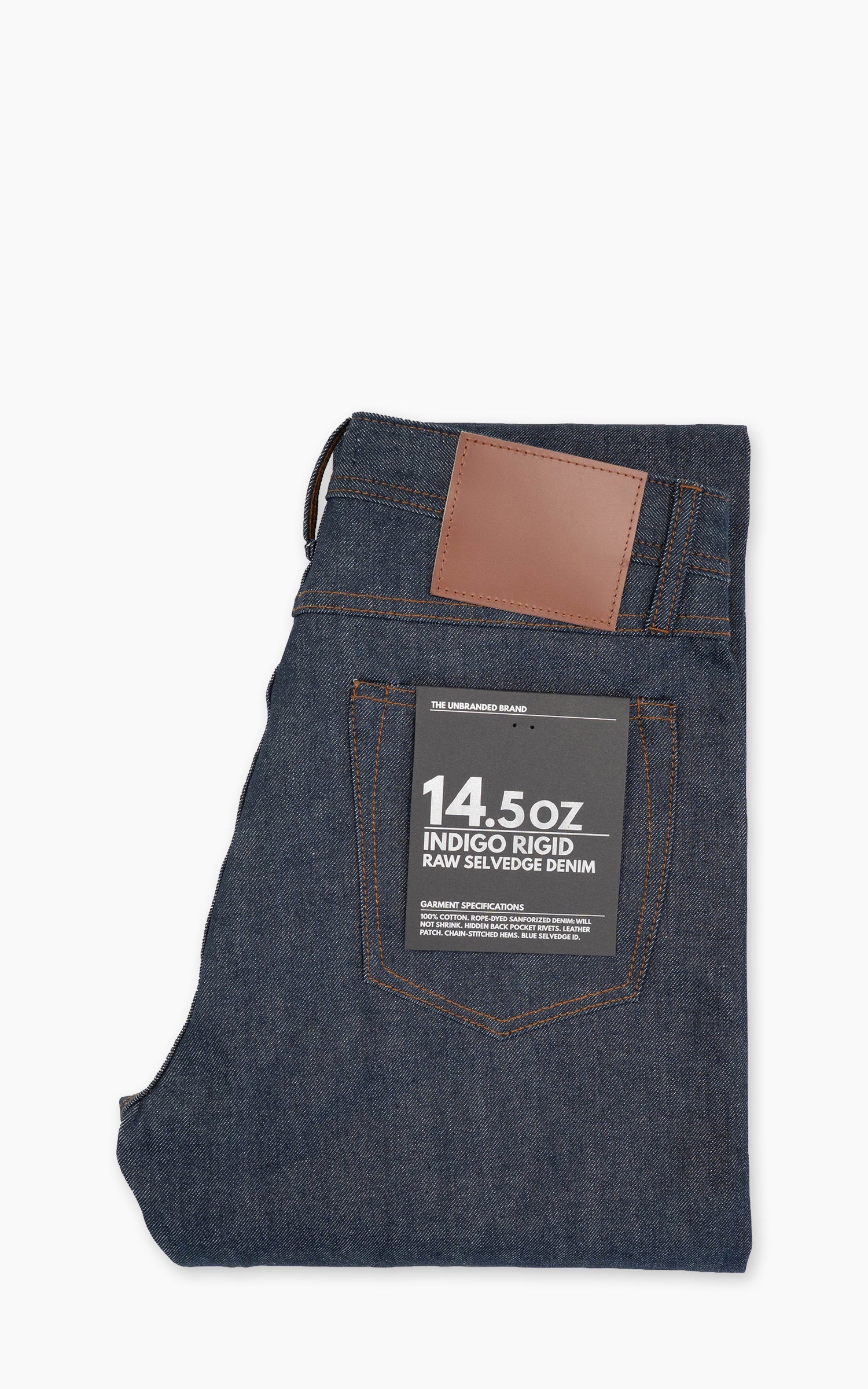 The Unbranded Brand UB801 Relaxed Straight Fit Selvedge Indigo 14.5oz
