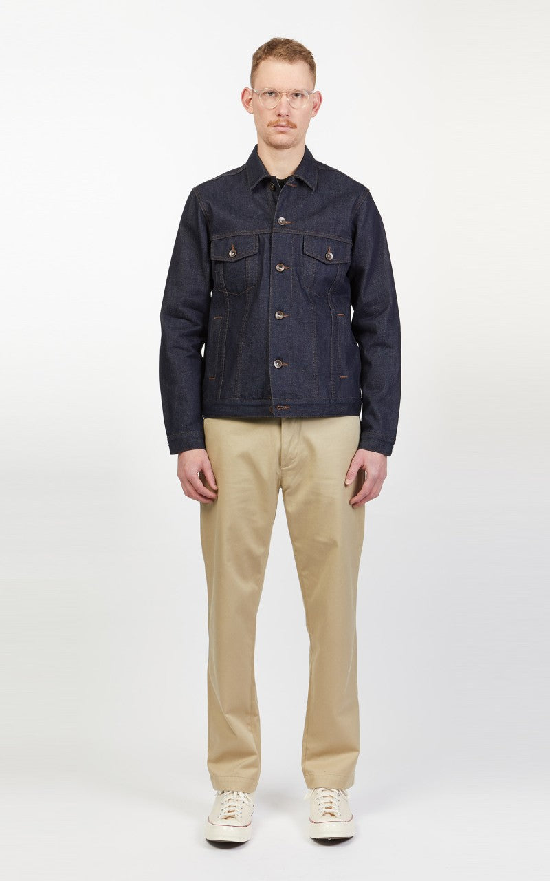The Unbranded Brand UB901 Denim Jacket Indigo Selvedge 14.5oz
