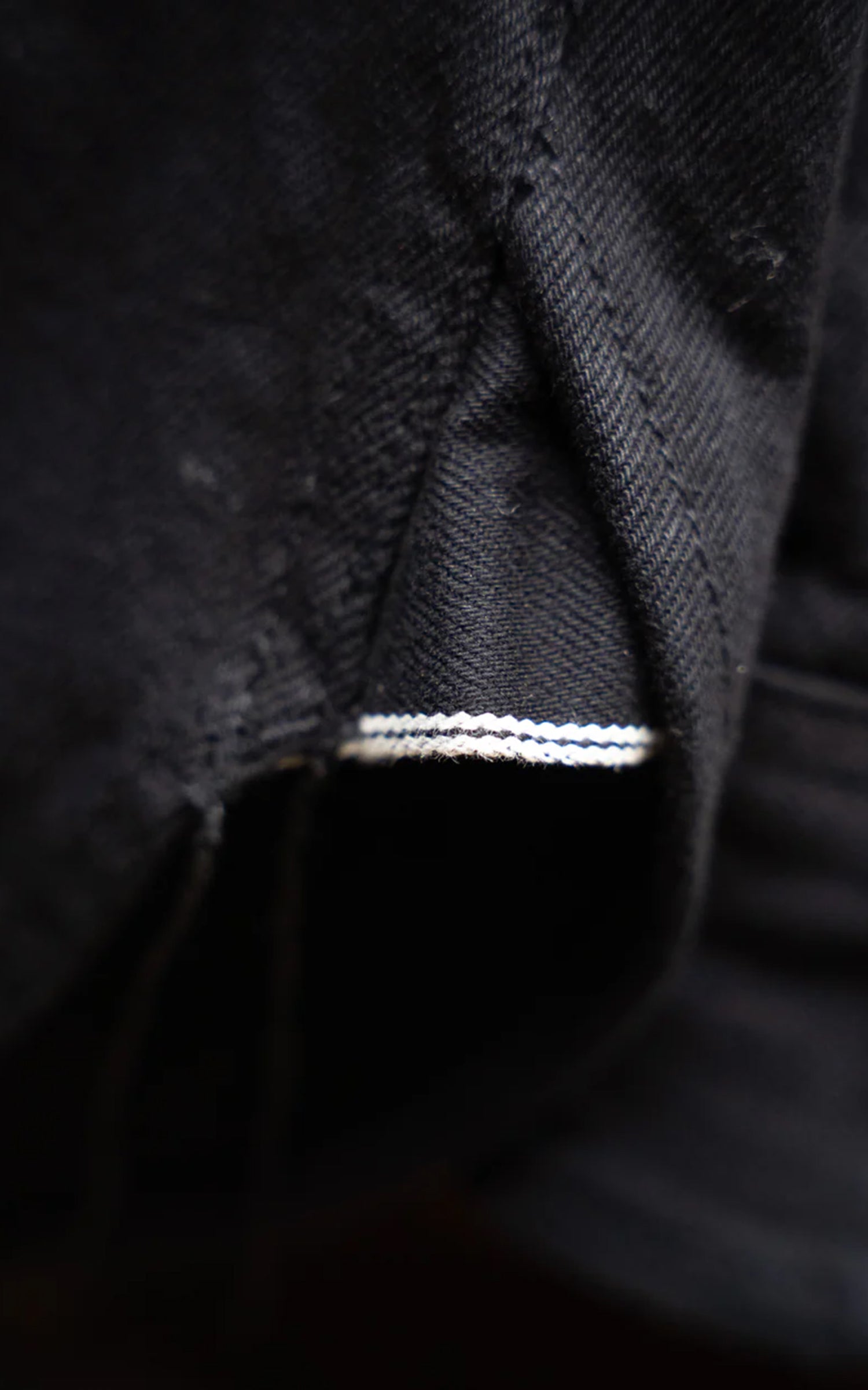 The Unbranded Brand UBS433 Work Shirt Solid Black Selvedge 12oz