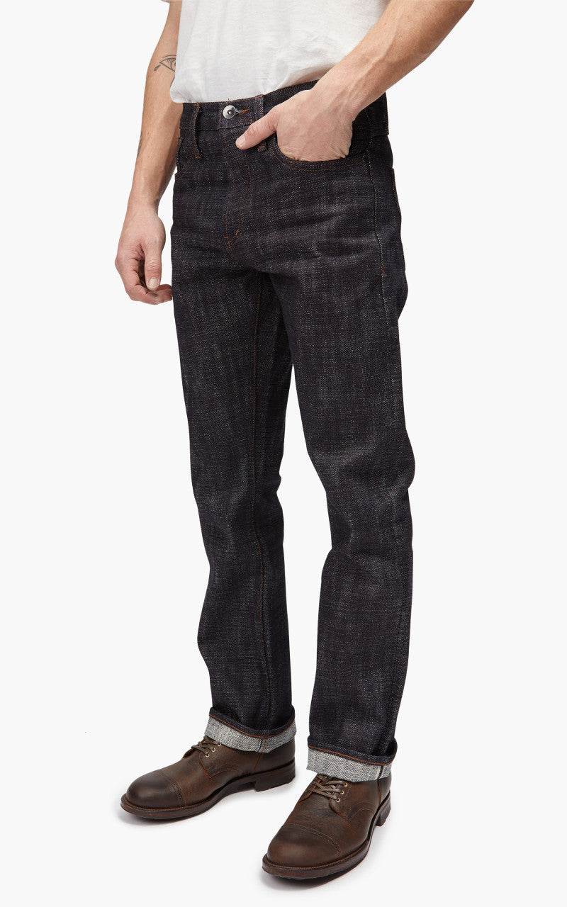 The Unbranded Brand UB370 Straight Fit Heavyweight Big Slub Selvedge Denim 22oz
