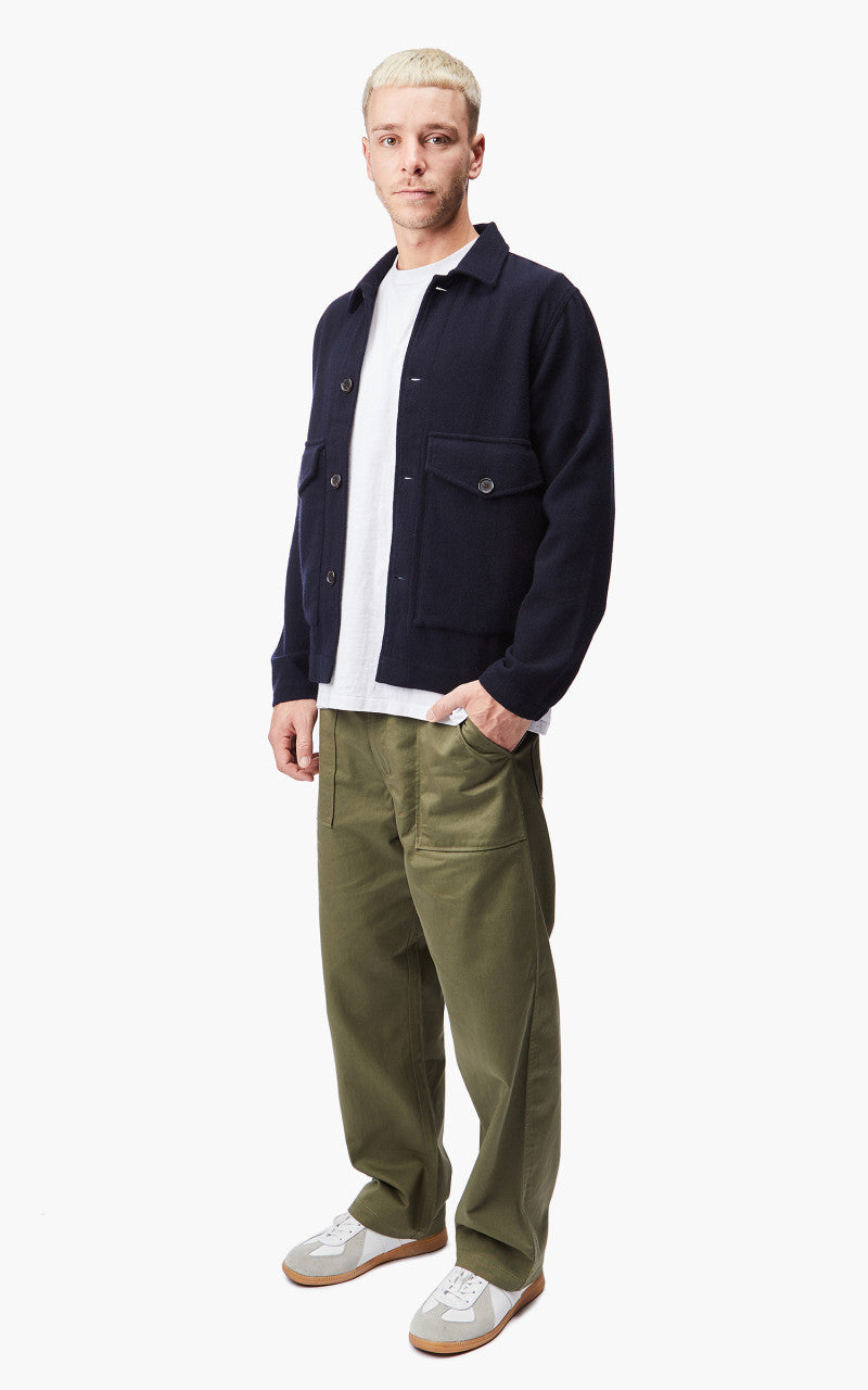 Universal Works Watchman II Jacket Wool Navy