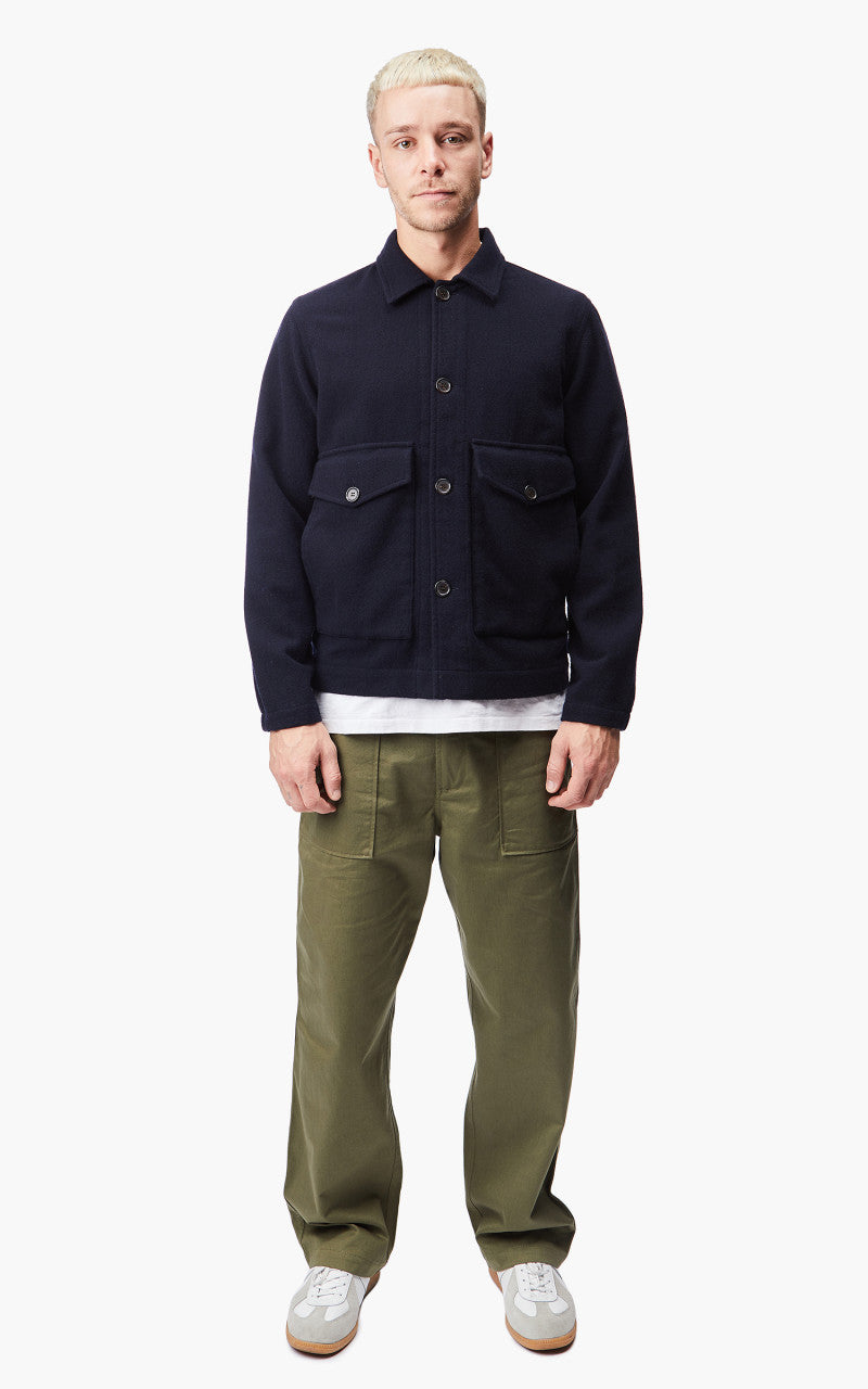 Universal Works Watchman II Jacket Wool Navy