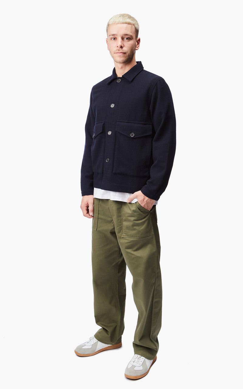 Universal Works Watchman II Jacket Wool Navy