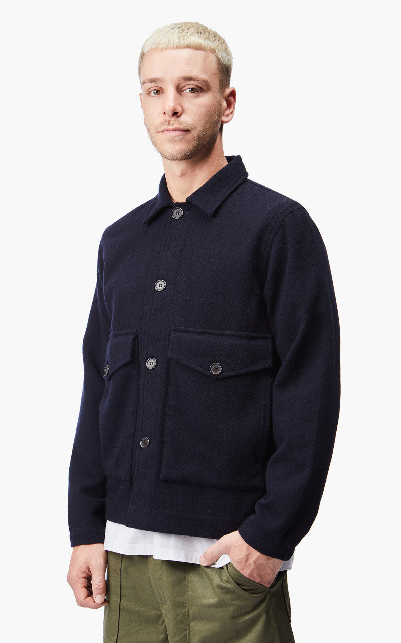 Universal Works Watchman II Jacket Wool Navy