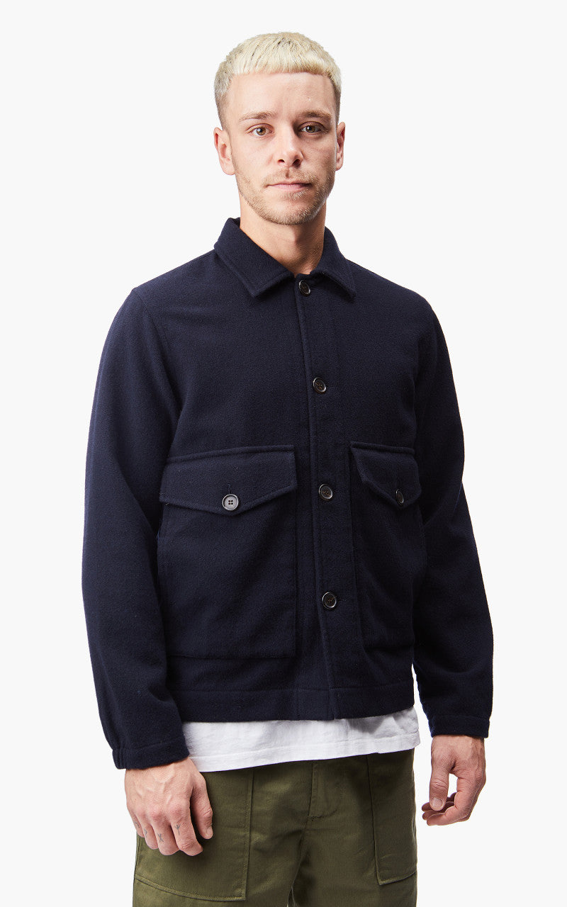 Universal Works Watchman II Jacket Wool Navy