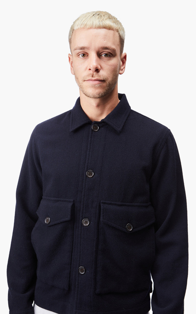 Universal Works Watchman II Jacket Wool Navy
