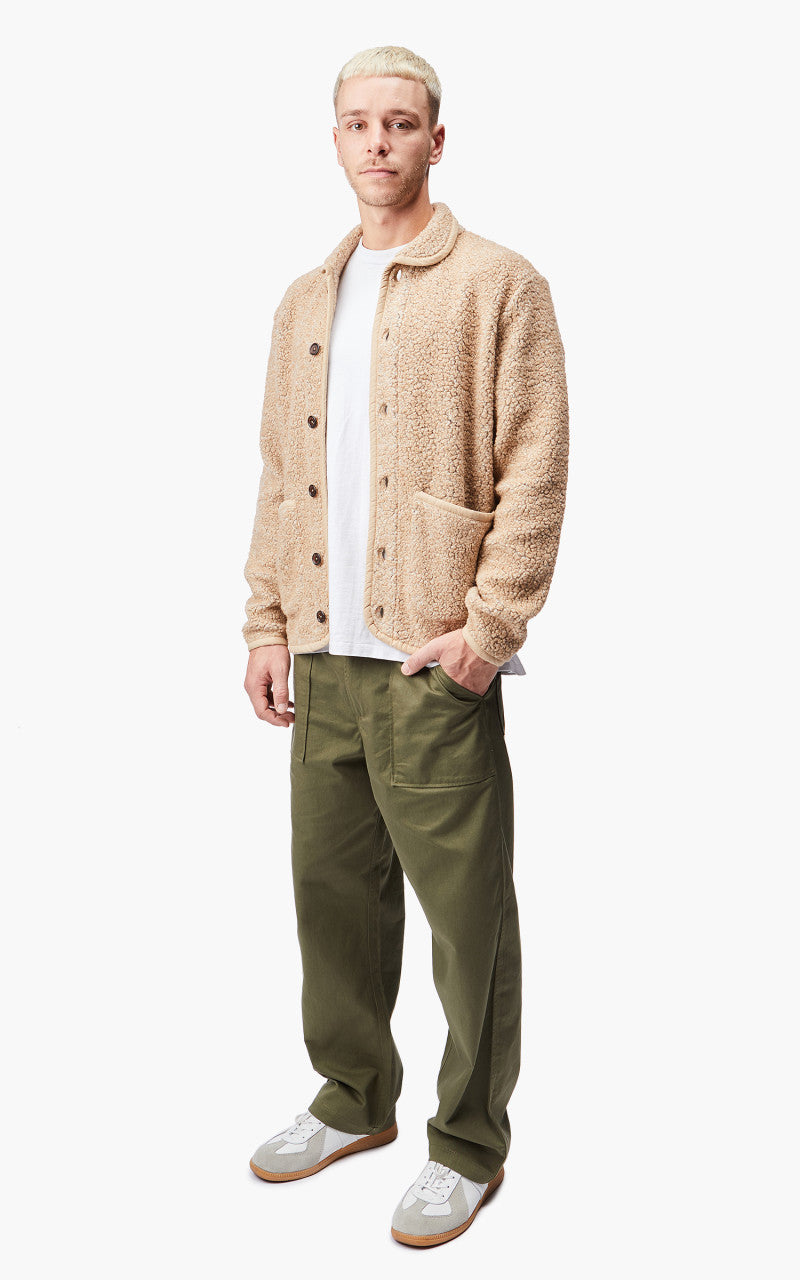 Universal Works Lancaster Jacket Shakespeare Fleece Stone