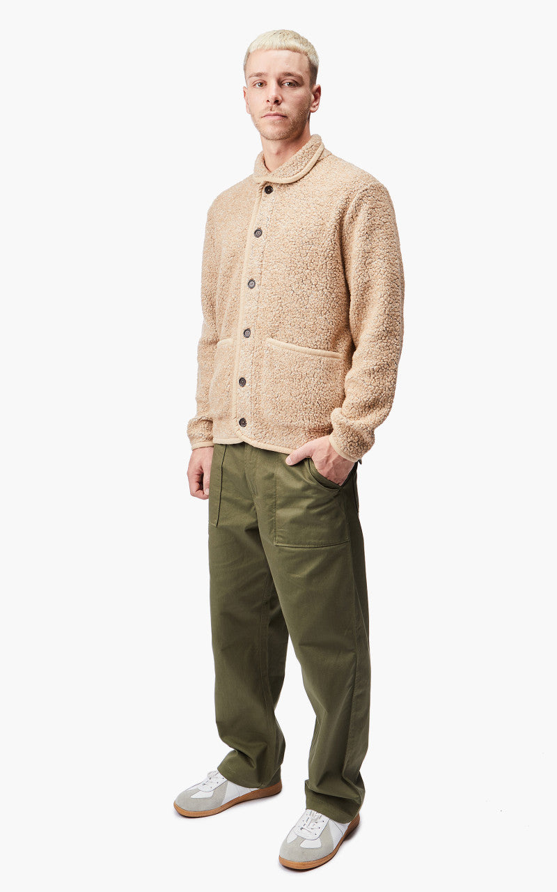 Universal Works Lancaster Jacket Shakespeare Fleece Stone