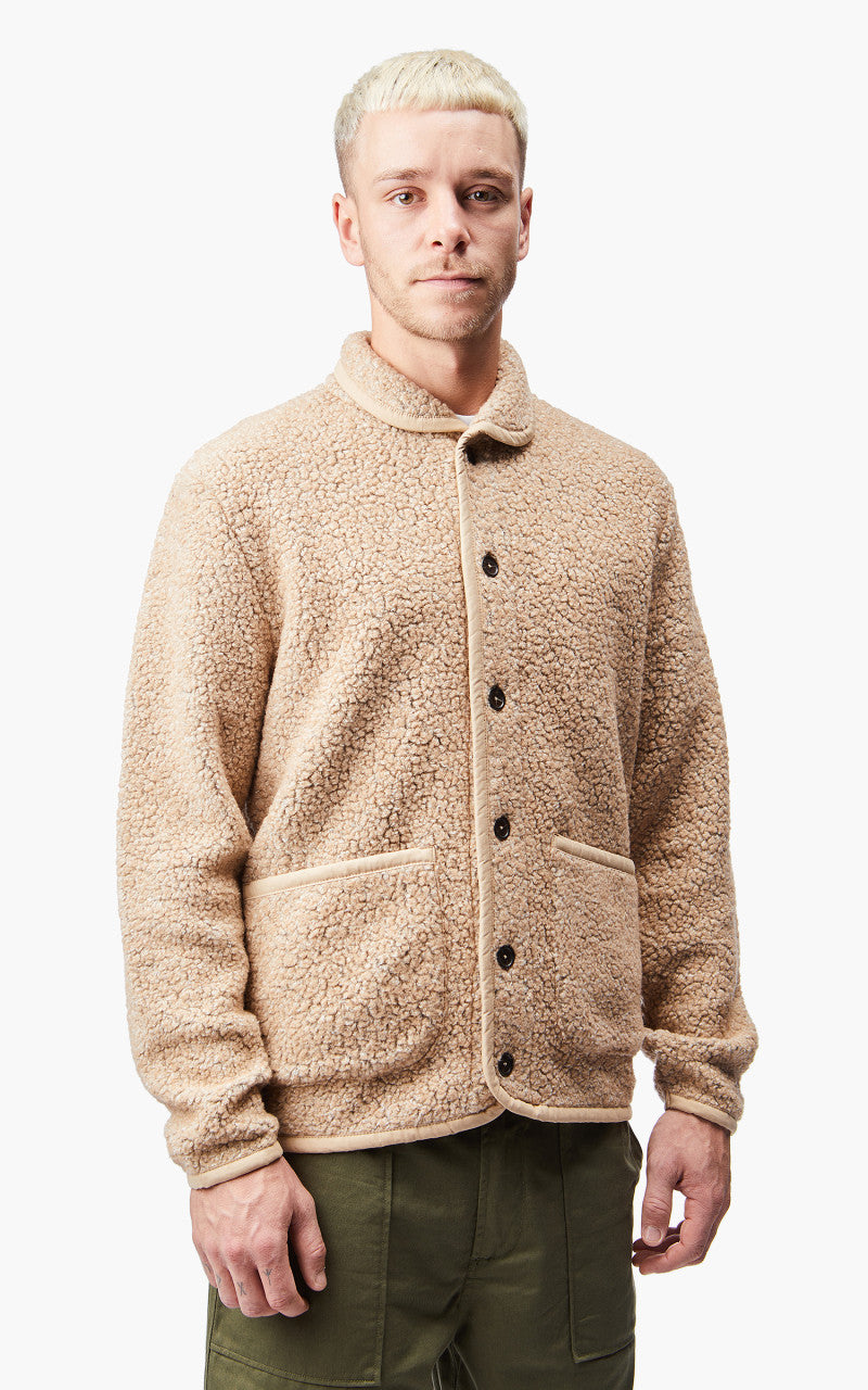 Universal Works Lancaster Jacket Shakespeare Fleece Stone