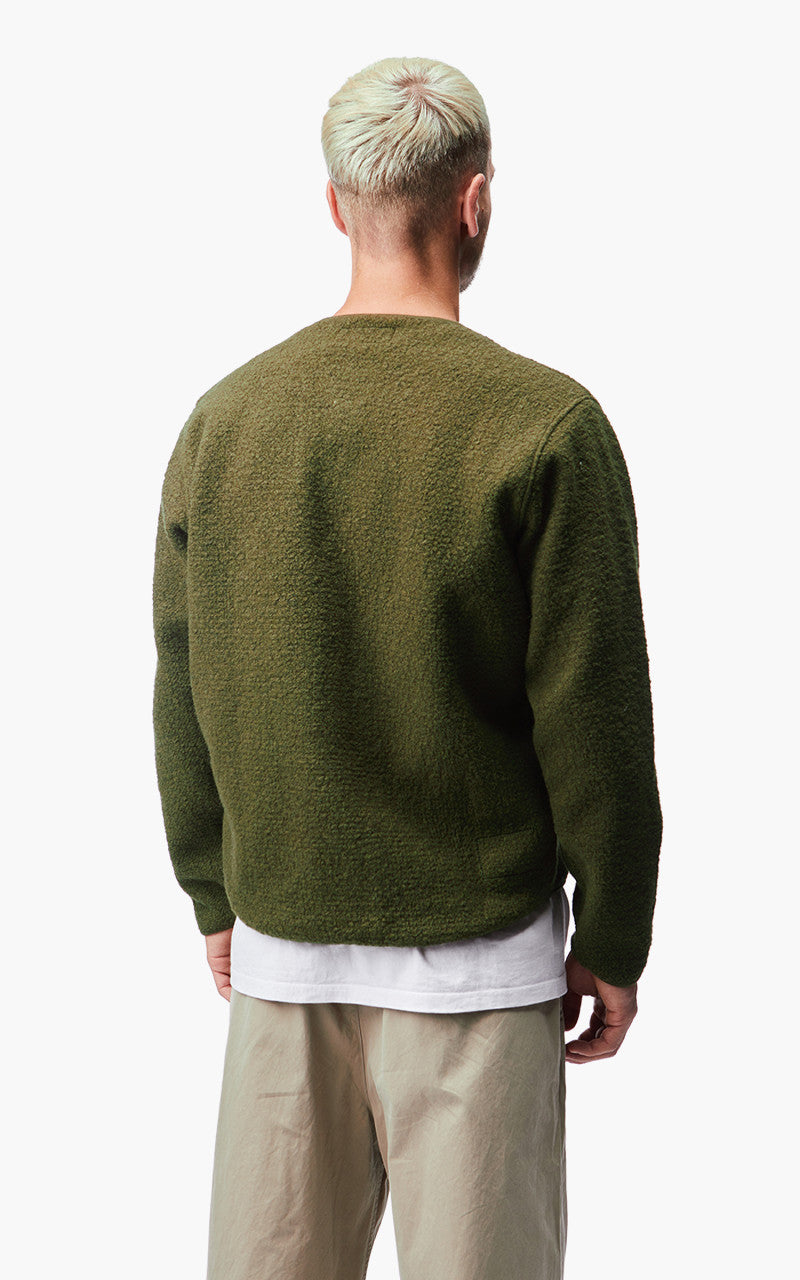 Universal Works Zip Liner Jacket Tibet Fleece Olive