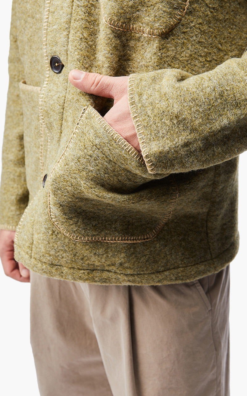 Universal Works Blanket Field Jacket Light Olive