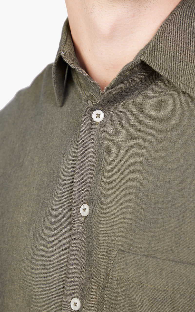 Universal Works Square Pocket Shirt Olive