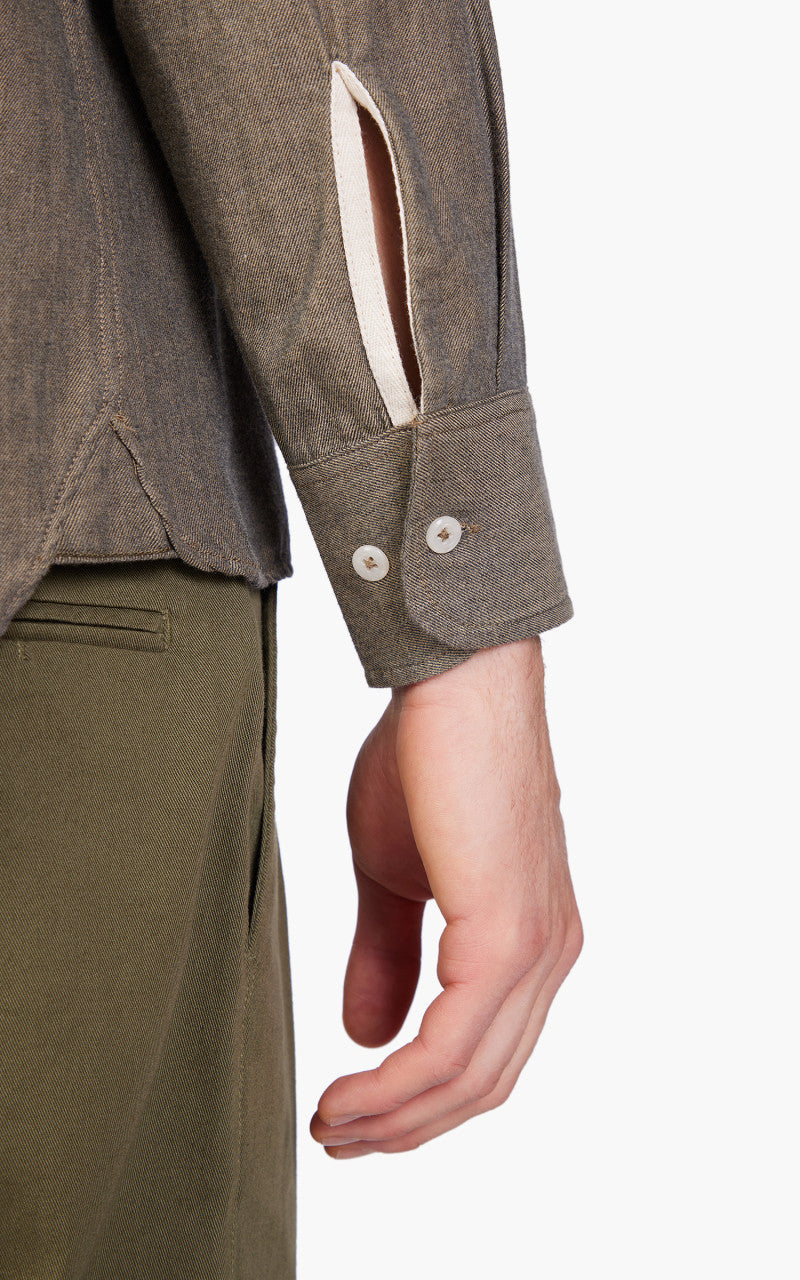 Universal Works Square Pocket Shirt Olive