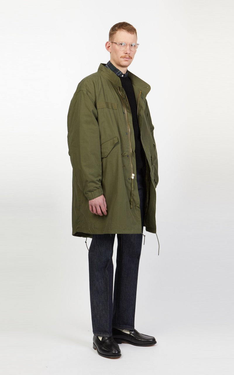 【ノイズ】FIFTH x M-65 Fishtail Over-Dyed M-65 Fishtail Over-Dyed with Hood Bleach Hooded Mod Parka Fishtail