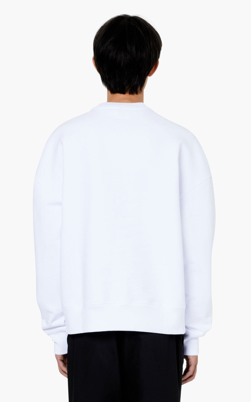 AMI Paris France Crewneck Sweatshirt White