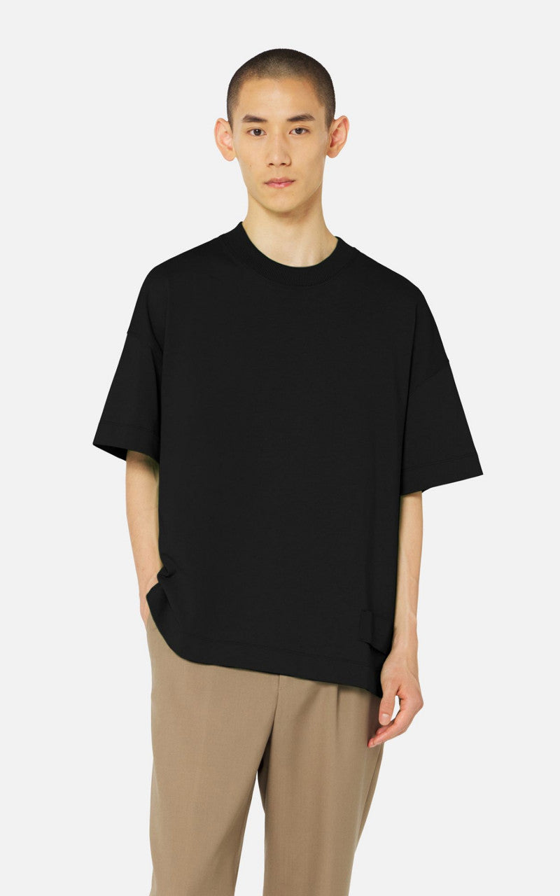 AMI Paris T-Shirt Satin Label Black