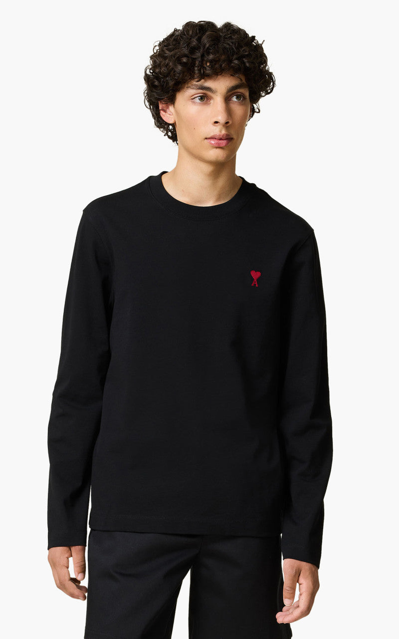 ✩ Ami ✩ AMI Paris Long Sleeves ADC T-Shirt Black