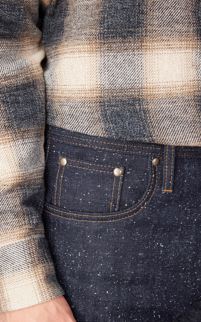 The Unbranded Brand UB243 Tapered Fit Heavyweight Neppy Selvedge 18oz