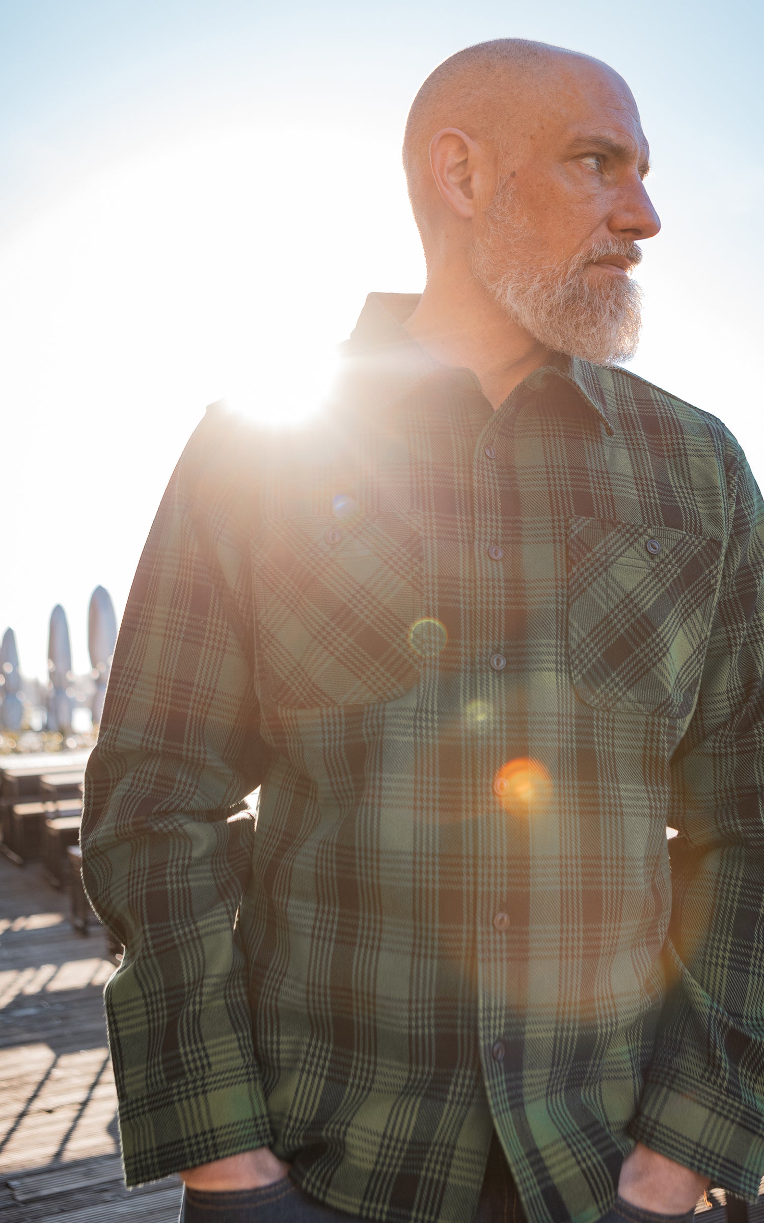 The Unbranded Brand UBS430 Work Shirt Ultra Heavyweight Flannel Green