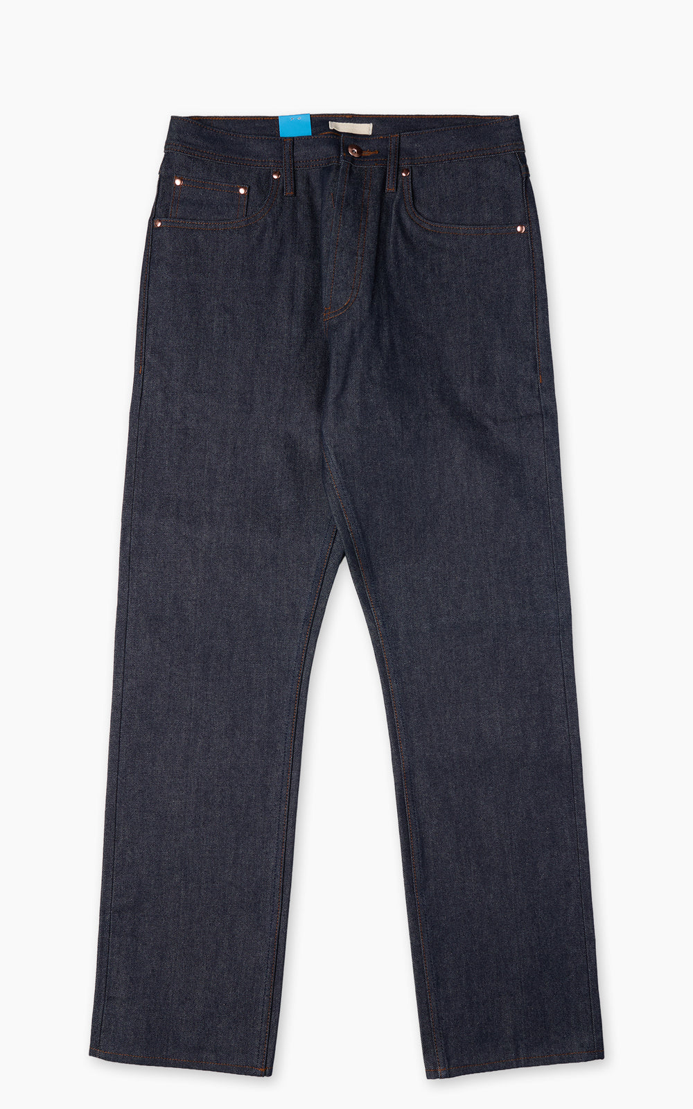 The Unbranded Brand UB801 Relaxed Straight Fit Selvedge Indigo 14.5oz