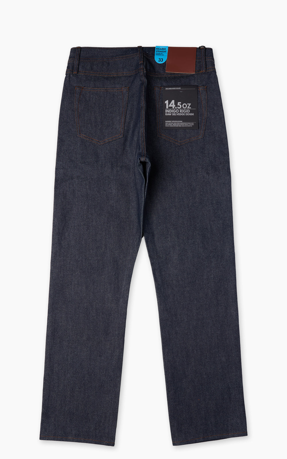 The Unbranded Brand UB801 Relaxed Straight Fit Selvedge Indigo 14.5oz