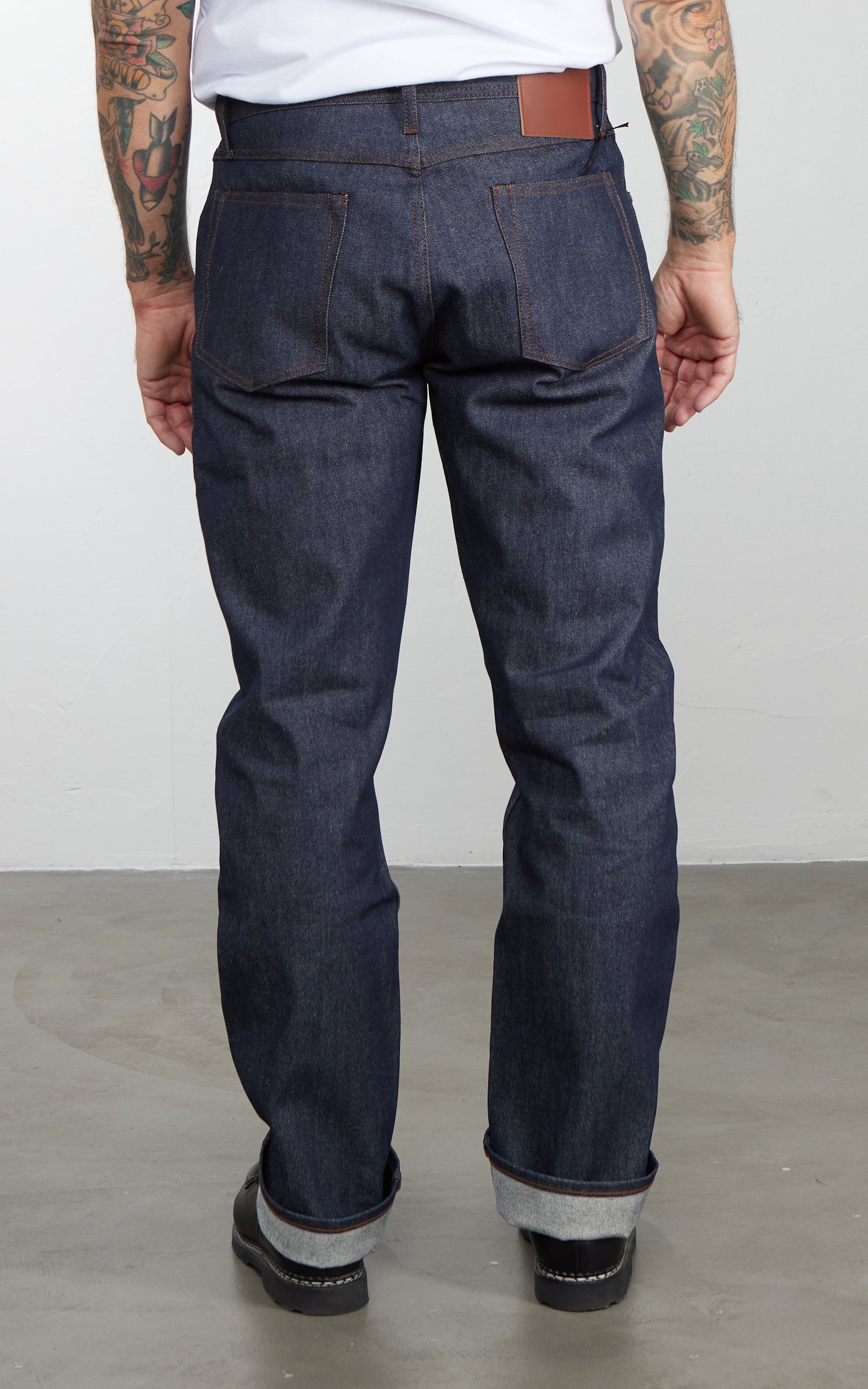 The Unbranded Brand UB801 Relaxed Straight Fit Selvedge Indigo 14.5oz