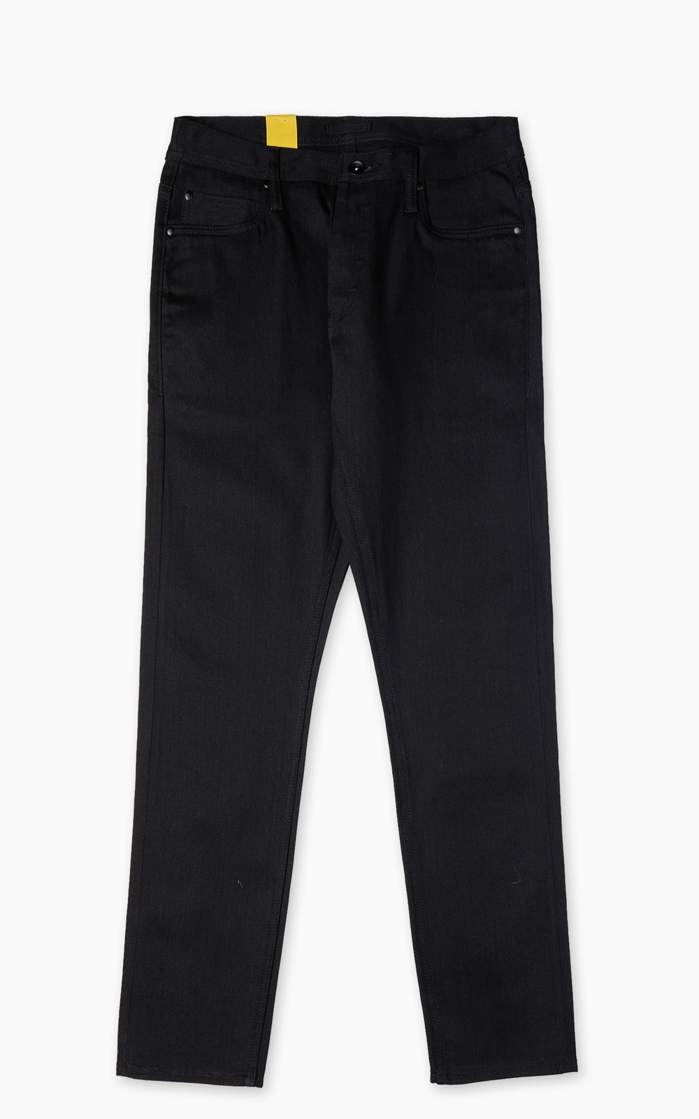 The Unbranded Brand UB444 Tight Fit Solid Black Stretch Selvedge Denim 11oz