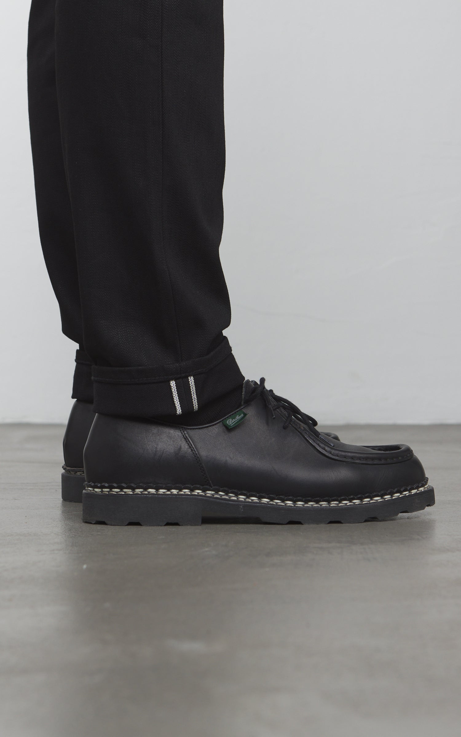 The Unbranded Brand UB648 Relax Tapered Fit Slubby Black Selvedge 14.5oz