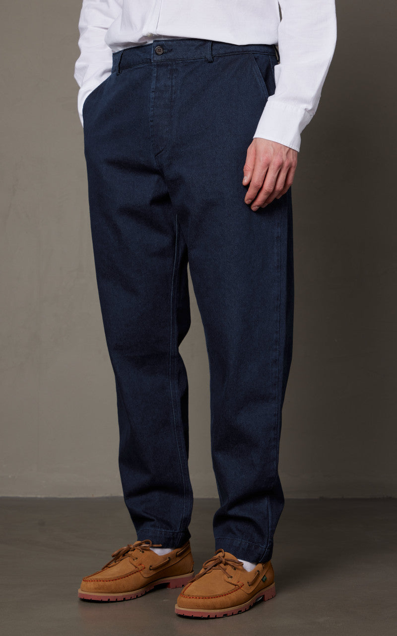 Universal Works Military Chino Denim Indigo