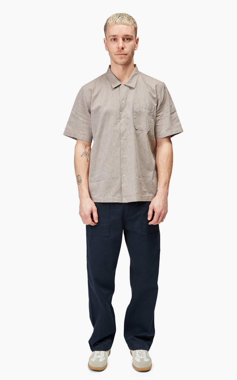 Universal Works Road Shirt Organic Oxford Sand