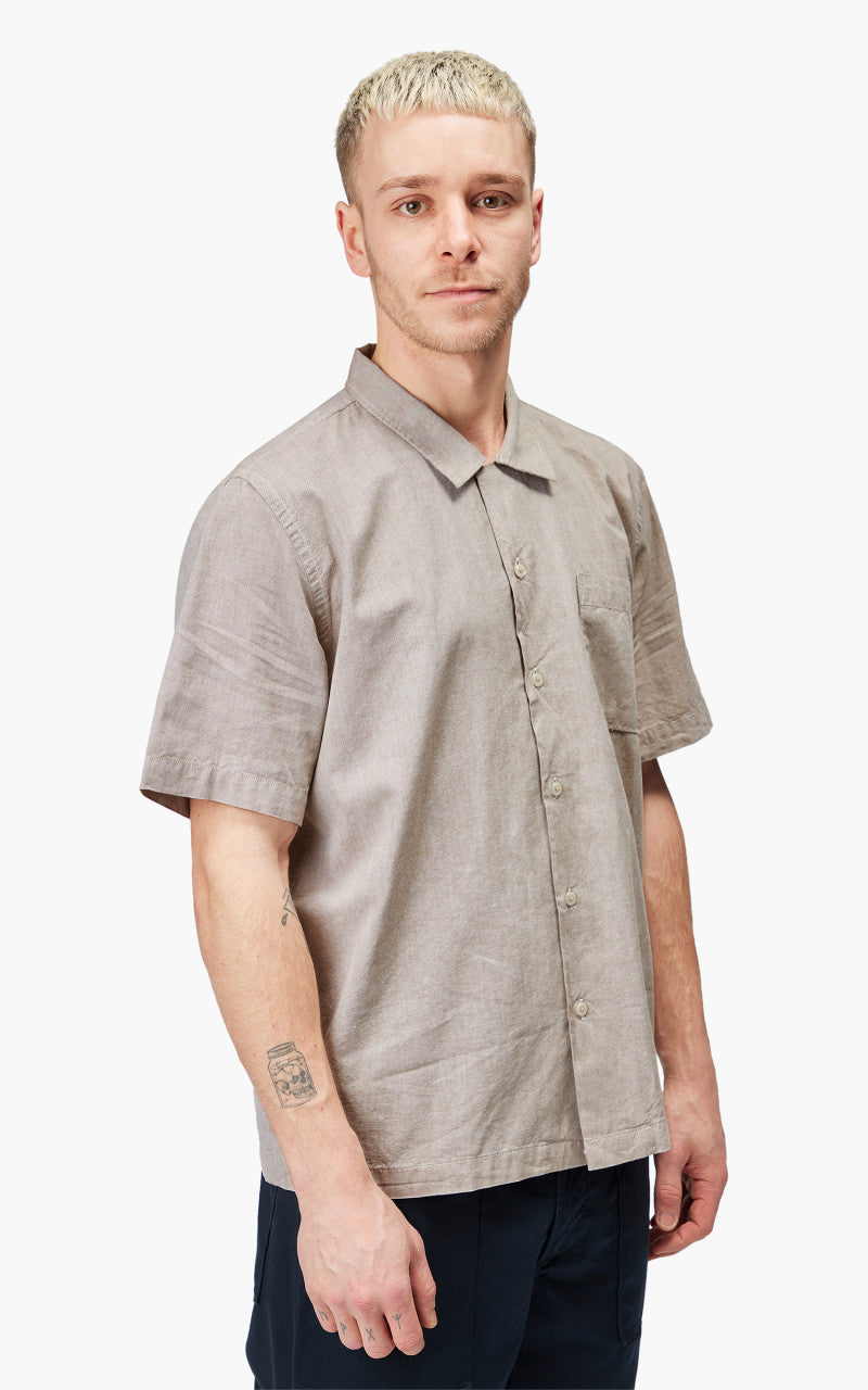Universal Works Road Shirt Organic Oxford Sand