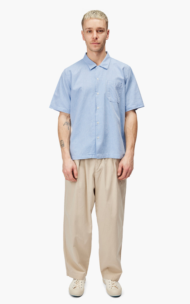 Universal Works Road Shirt Organic Oxford Sky