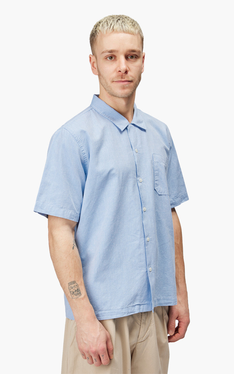 Universal Works Road Shirt Organic Oxford Sky