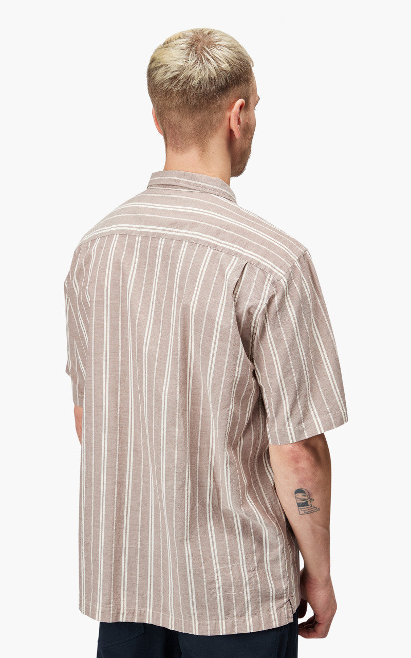 Universal Works Camp Shirt Nisi Cotton Brown